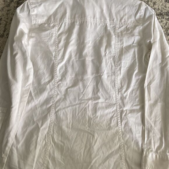 Chicos platinum cotton white button down size 0 - Picture 6 of 6